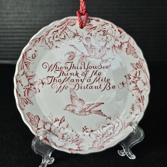 Rare Royal Crownford Staffordshire England Plate "When This You See Think of Me" - Picture 1 of 10